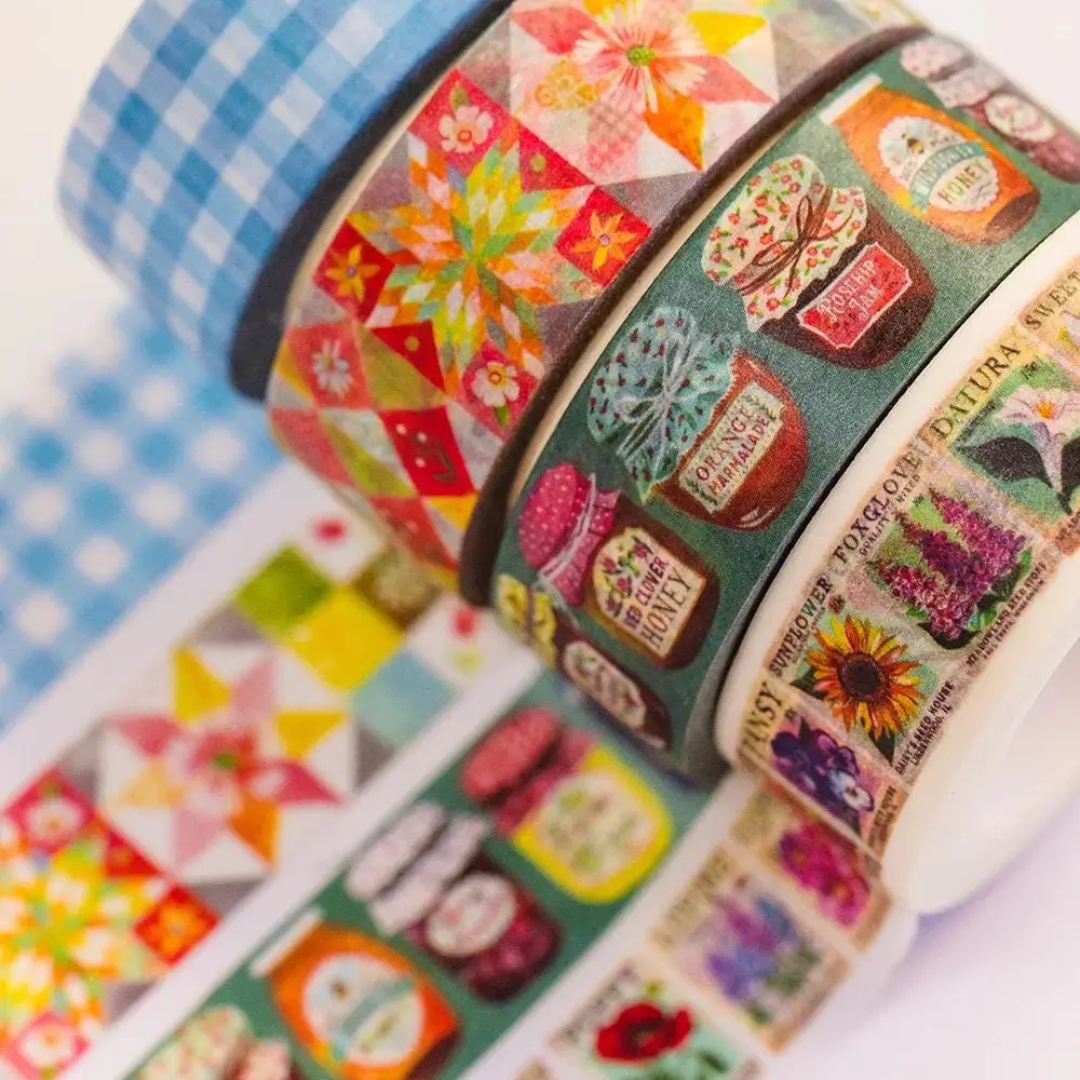 Lot de 4 Masking Tapes Après-Midi à la Campagne Katie Daisy