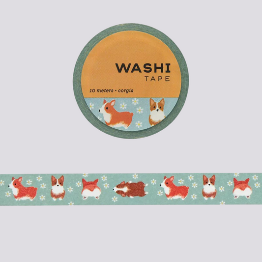 Masking Tape Corgis