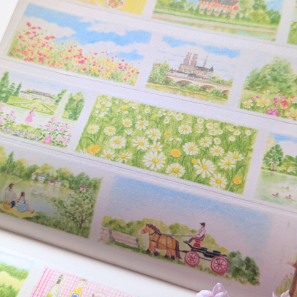 Masking Tape Orléans Landscape Vintage Girl