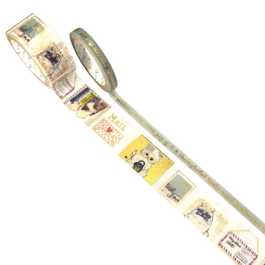 2 Masking Tapes Courriers de Chats Shinzi Katoh