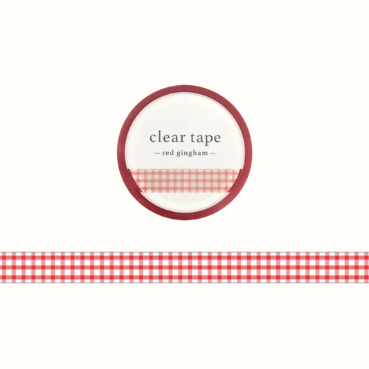 Clear Tape Motif Vichy Rouge Mind Wave