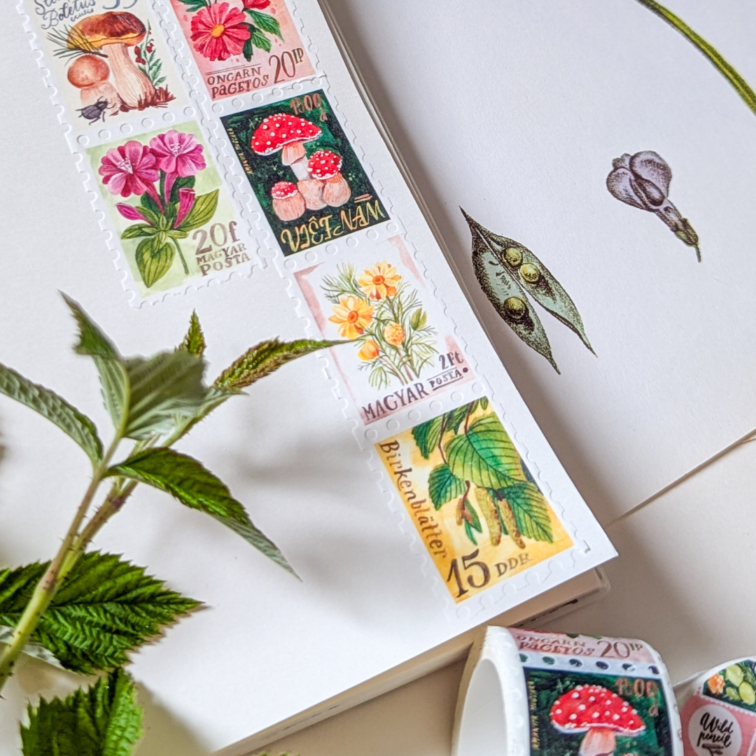 Masking Tape Timbres Botaniques - The Wild Pencil