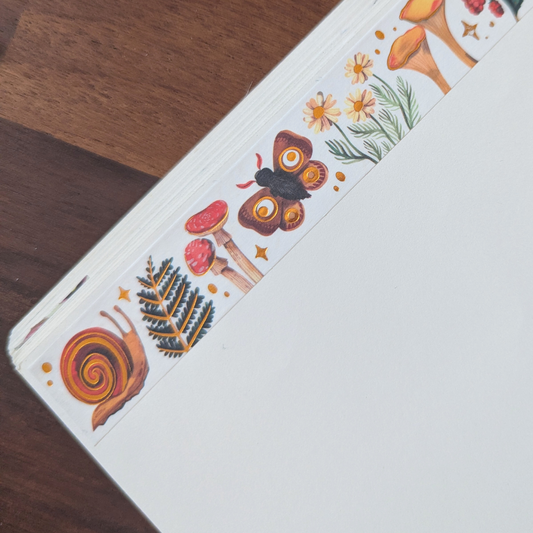 Masking Tape Forêt Dorée - Wild Pencil