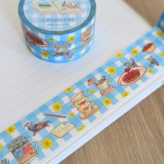 Masking Tape L'étagère d'Été des Souris Miss Fauvine