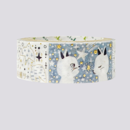 Masking Tape Shinzi Katoh Chat Blanc