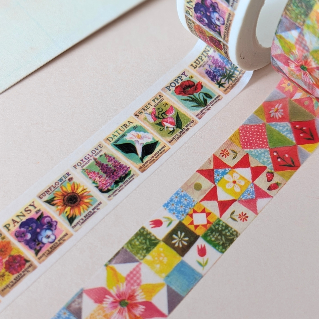 Lot de 4 Masking Tapes Après-Midi à la Campagne Katie Daisy