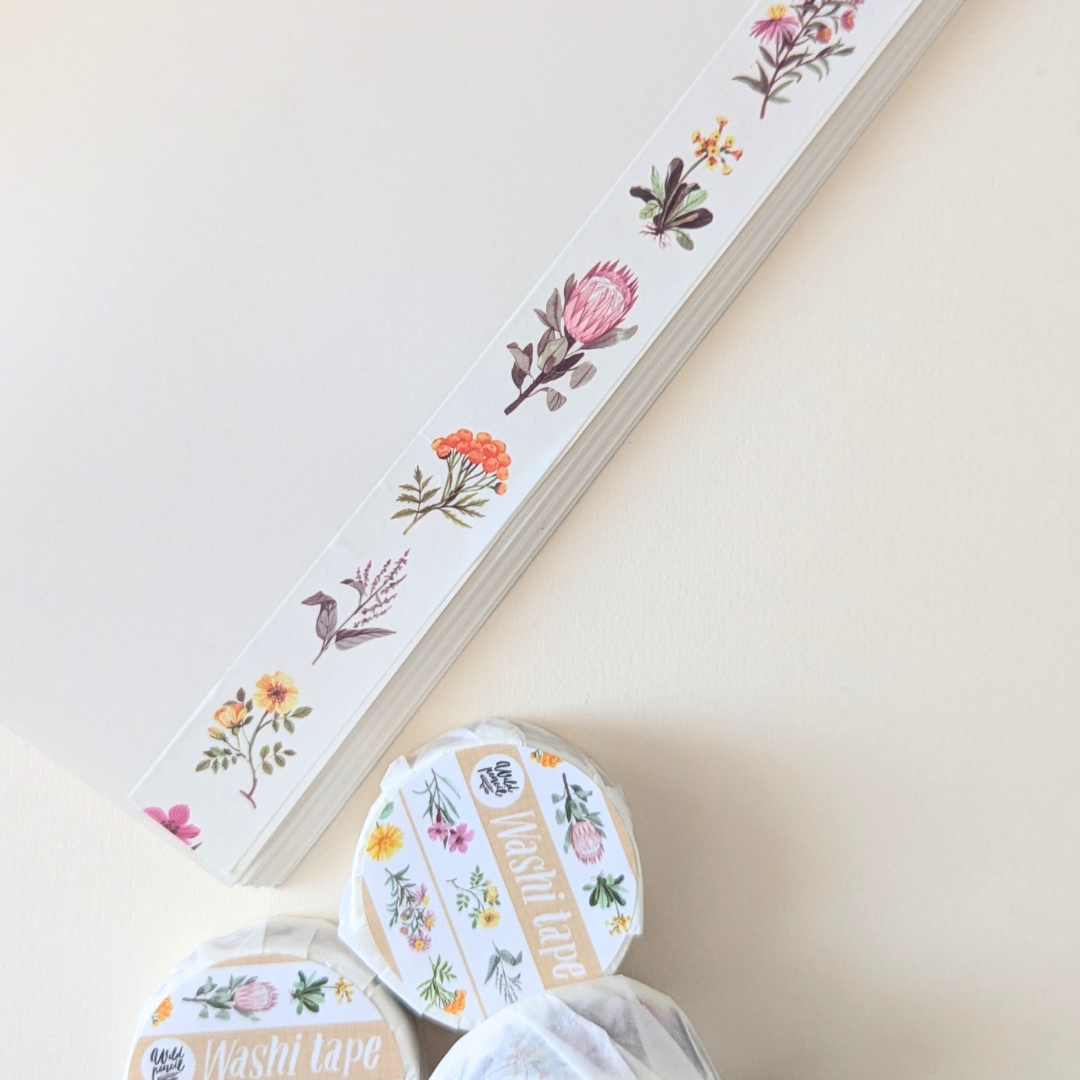 Masking Tape Fleurs Wild Pencil