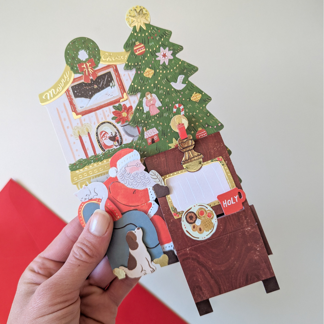 Carte Pop-Up Merci pour les Biscuits ho ho ho !