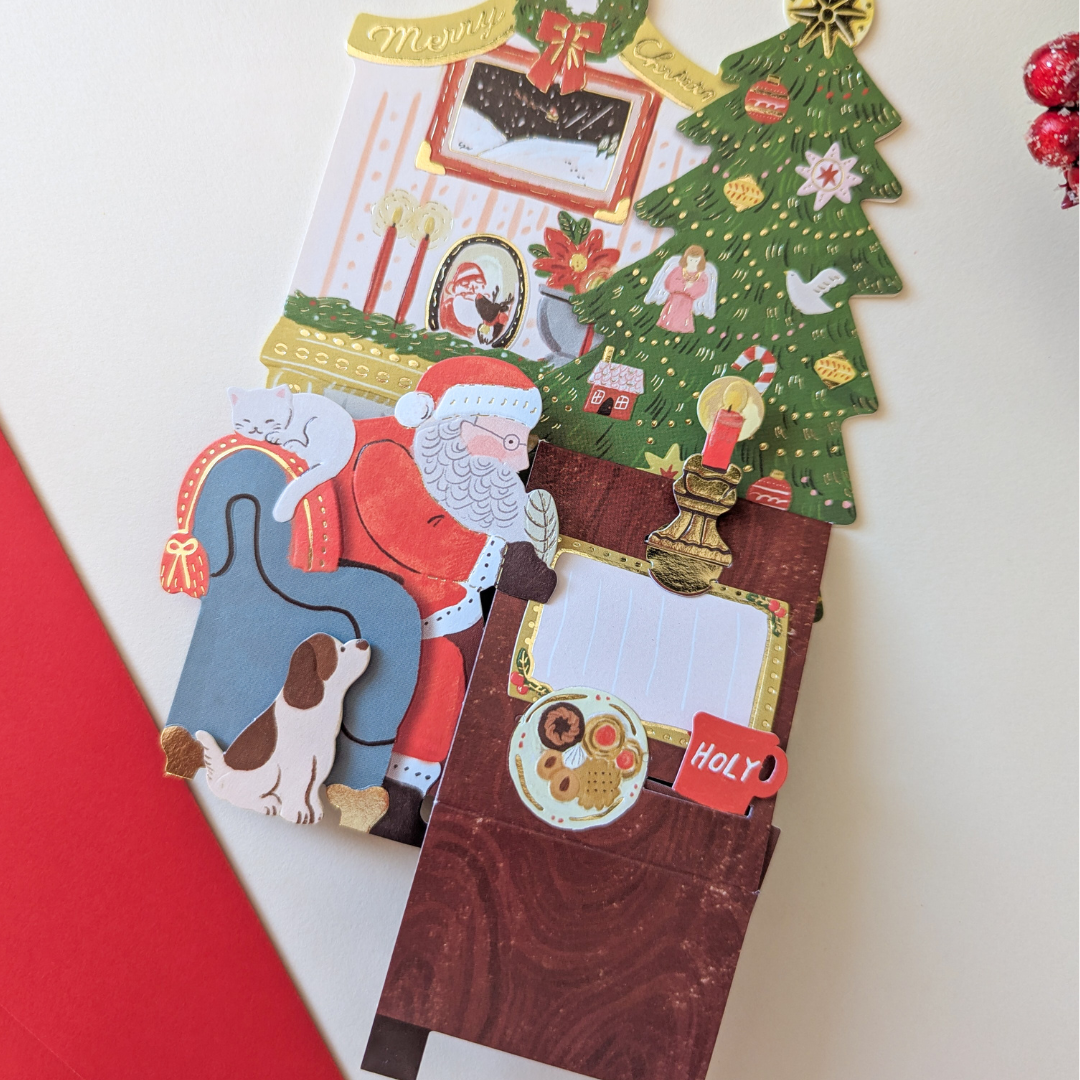 Carte Pop-Up Merci pour les Biscuits ho ho ho !