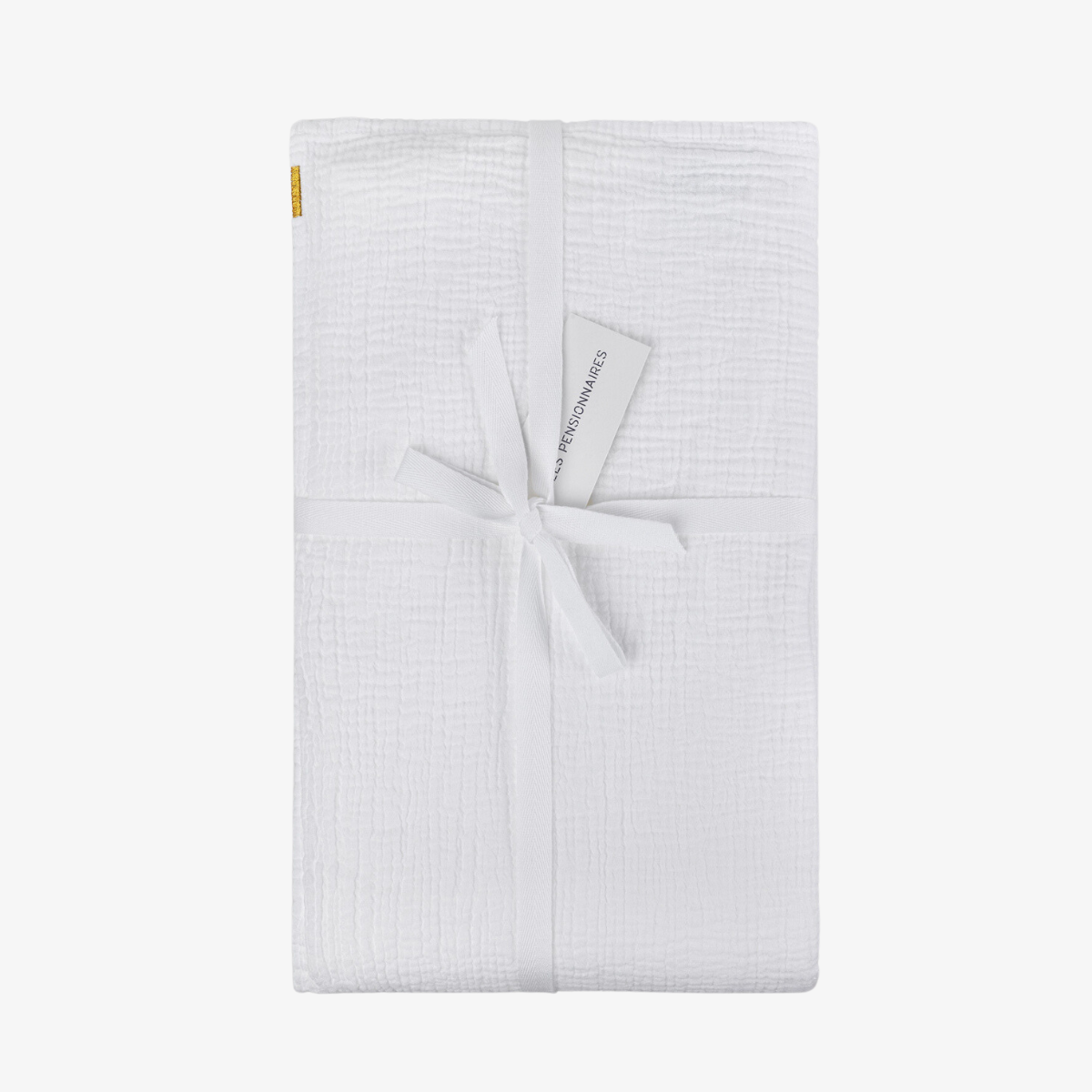 Nappe rectangulaire 170x250 cm en double gaze de coton.