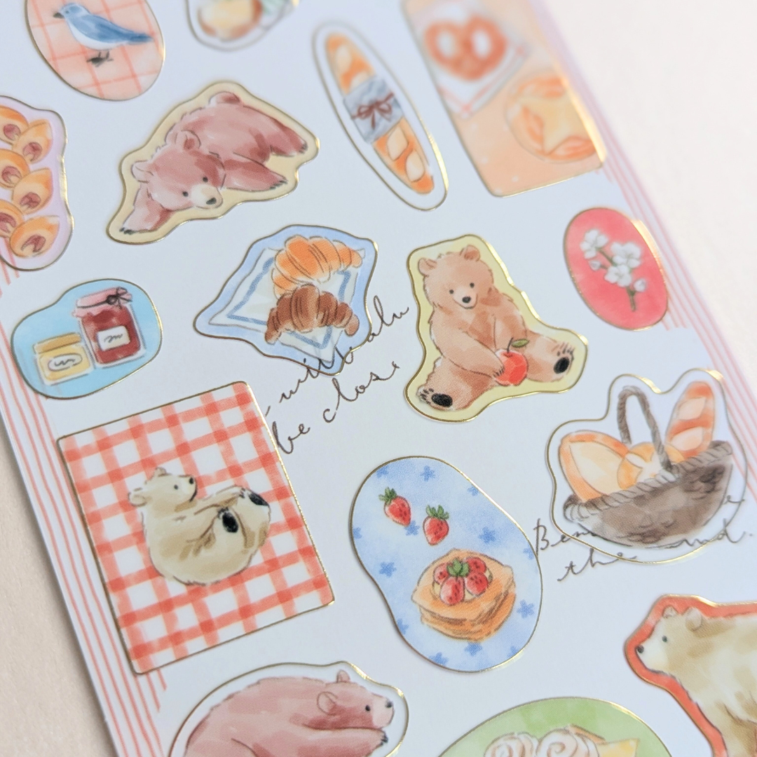Stickers Ours Gourmands Mind Wave