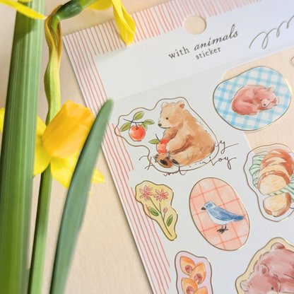 Stickers Ours Gourmands Mind Wave