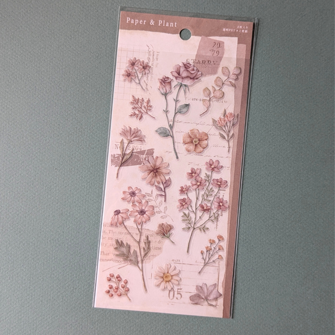 Planche de Stickers Fleurs