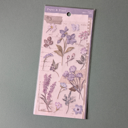 Planche de Stickers Fleurs Bullet Journal