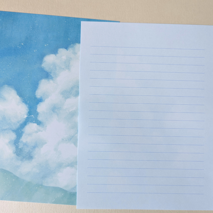 Papier à Lettres Ciel Bleu