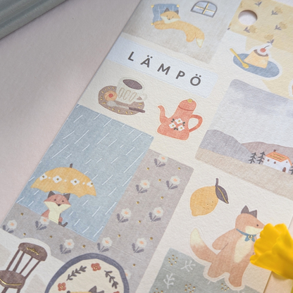 Stickers Petit Renard sous la Pluie Mind Wave