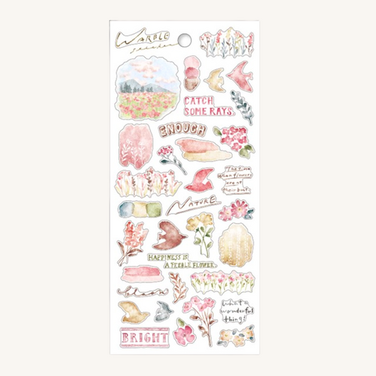 Planche de Stickers Champ de Fleurs