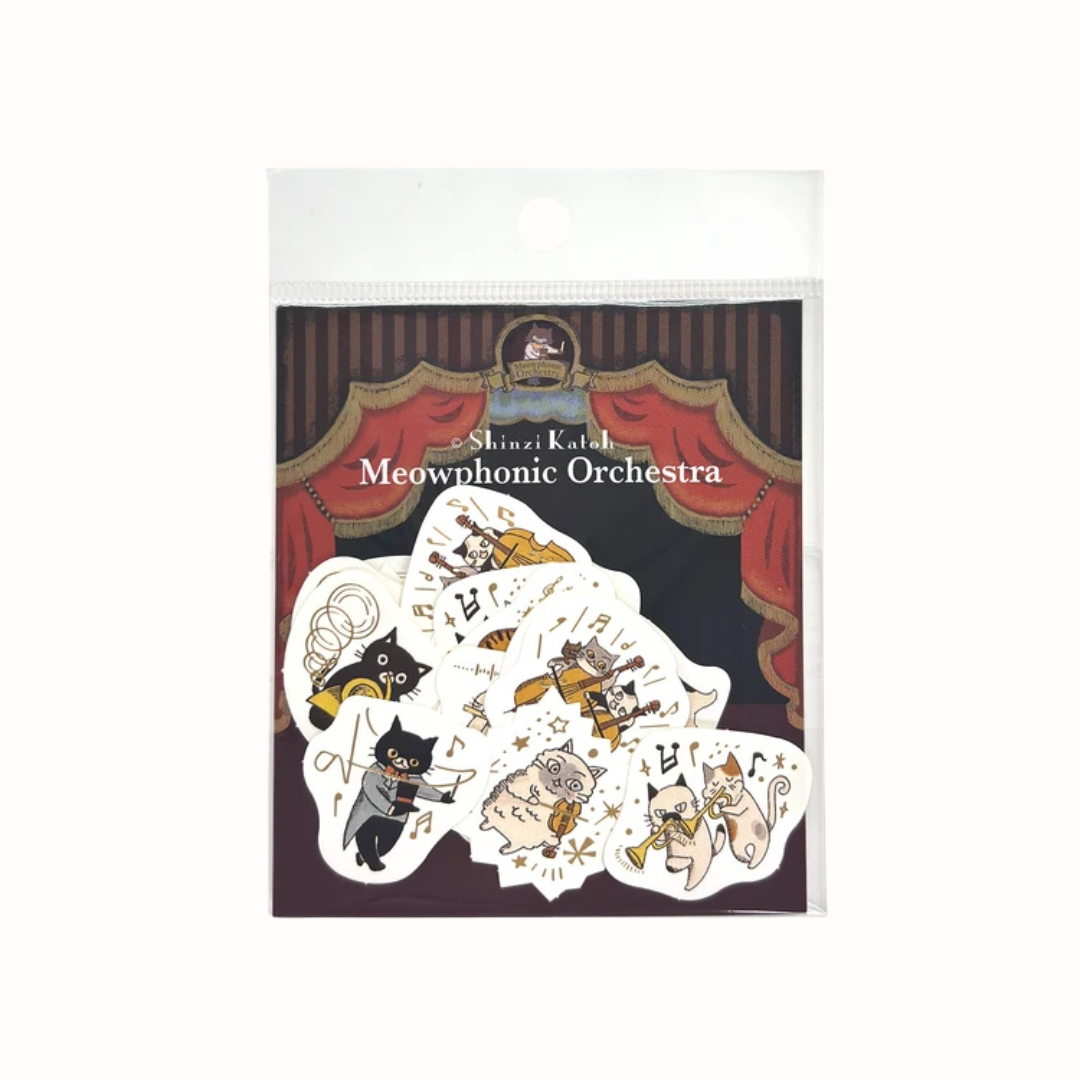 Pochette de Stickers Chats Musiciens Shinzi Katoh