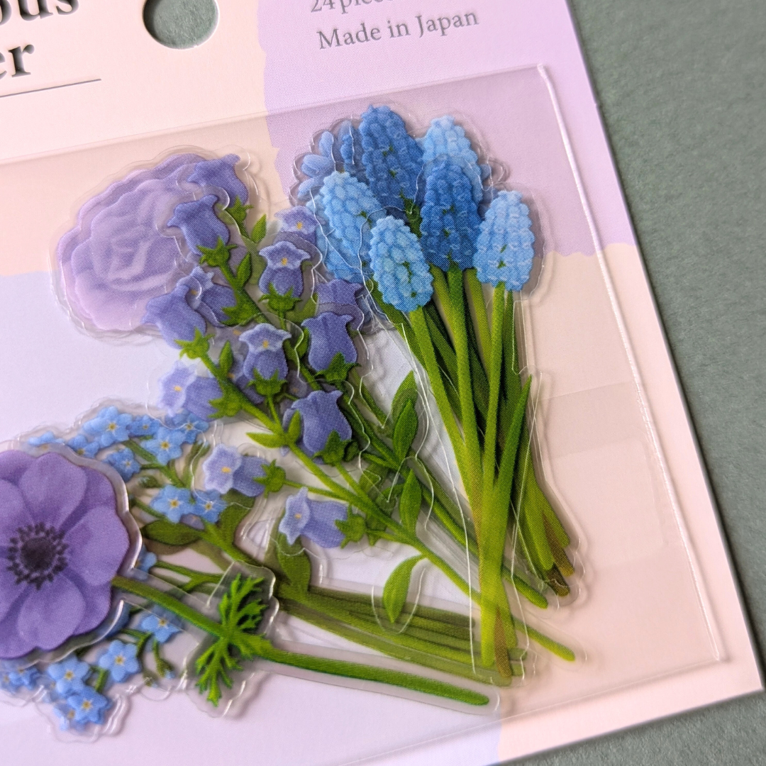 Pochette de Stickers Fleurs Précieuses