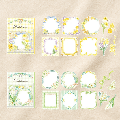 Pochette Stickers Étiquettes Fleurs Jaunes Mind Wave