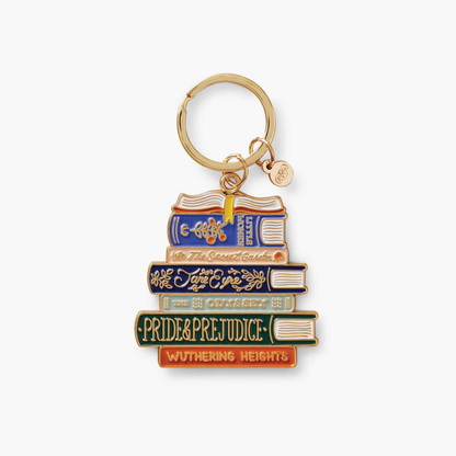 Porte-clés émaillé Club de lecture Rifle Paper Co