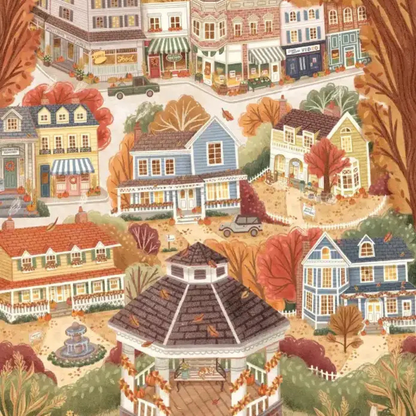 Puzzle 500 pièces Un automne à Stars Hollow