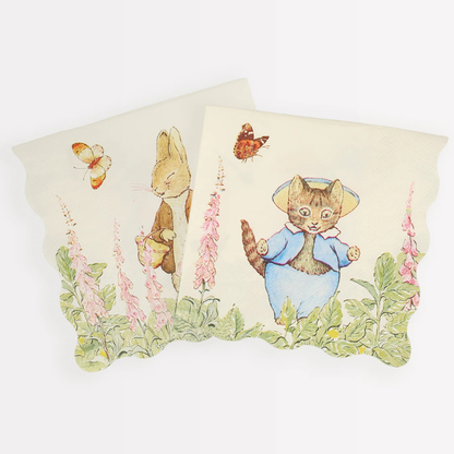 Serviettes en Papier Pierre Lapin™ et ses amis (x 16)