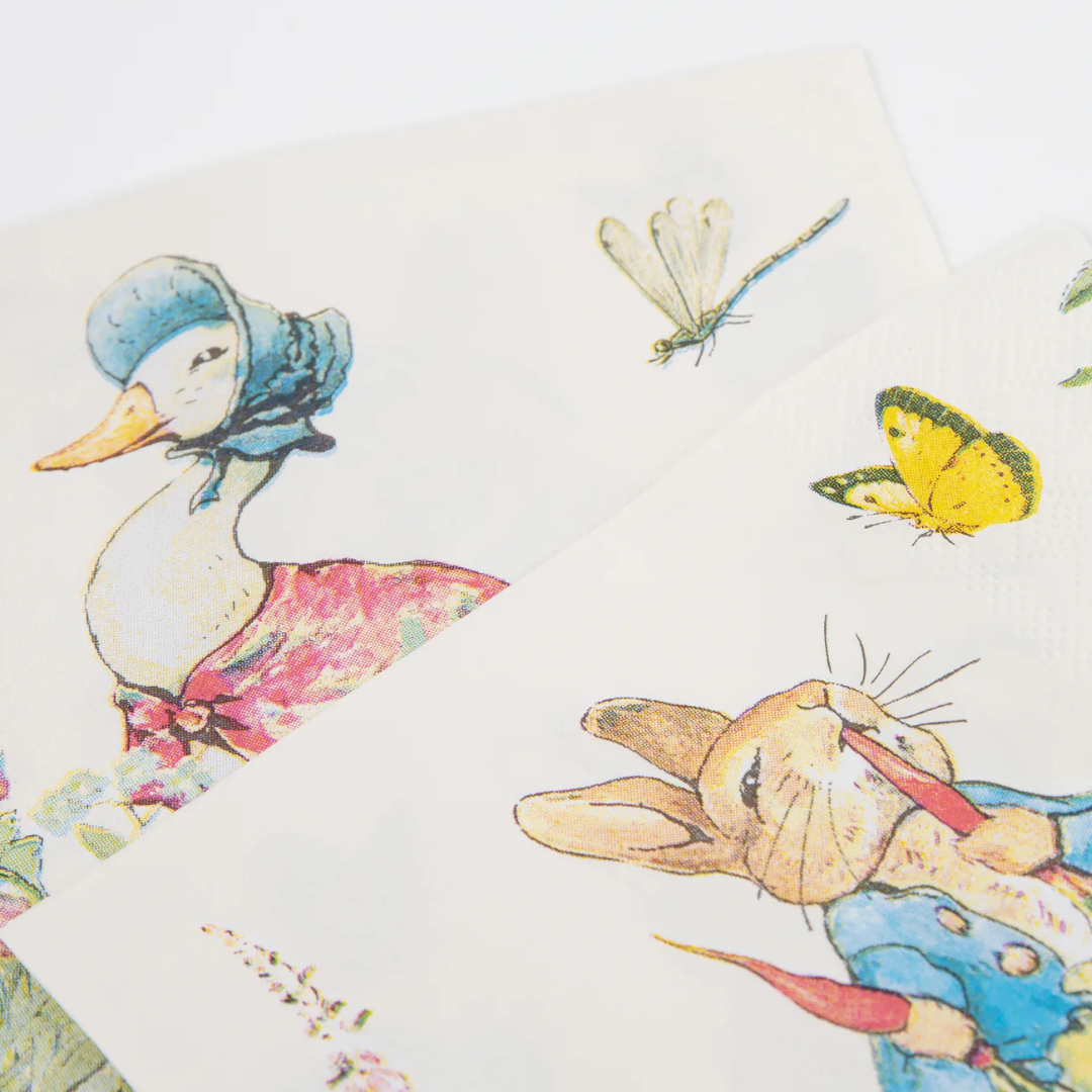 Serviettes en Papier Pierre Lapin™ et ses amis (x 16)