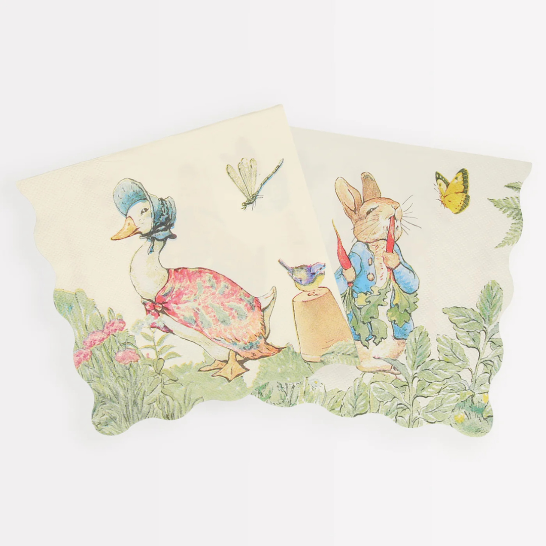 Serviettes en Papier Pierre Lapin™ et ses amis (x 16)