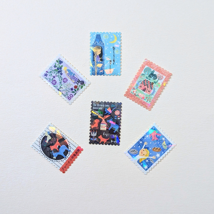 Boîte de Stickers Timbres-Poste Contes des Frères Grimm Tome II