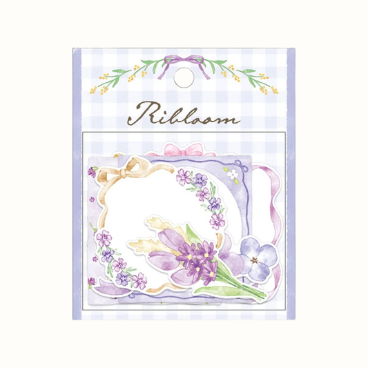 Pochette Stickers Fleurs Violettes Mind Wave