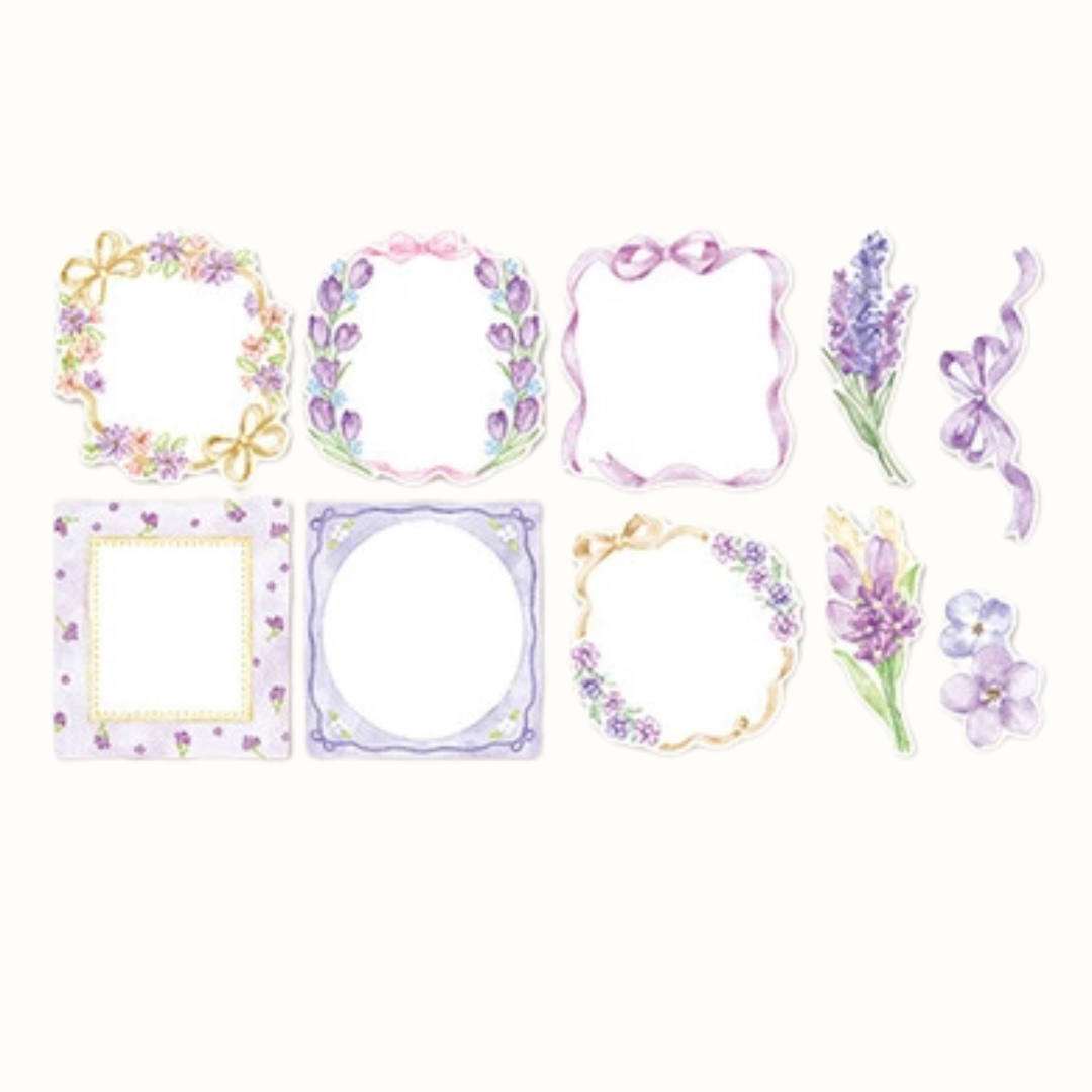Pochette Stickers Fleurs Violettes Mind Wave