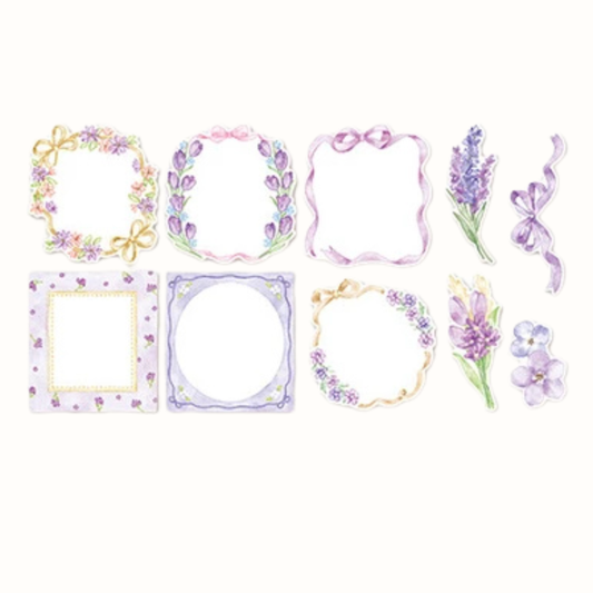 Pochette Stickers Fleurs Violettes Mind Wave