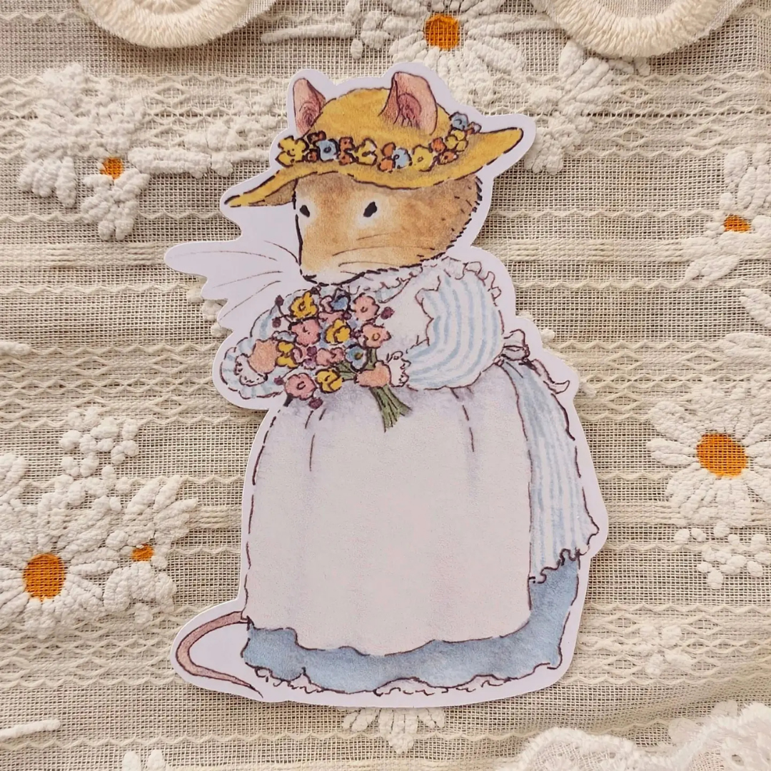 Autocollant en Vinyle "Le Premier Bouquet" Cosy Del Cottage
