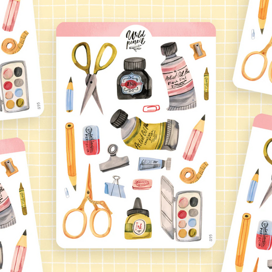 Stickers Fournitures Artistiques - The Wild Pencil