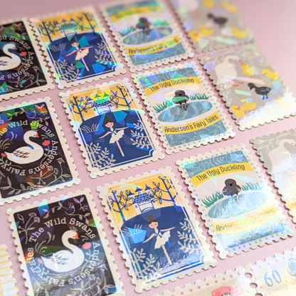 Boîte de Stickers Timbres-Poste Contes d'Andersen Tome I