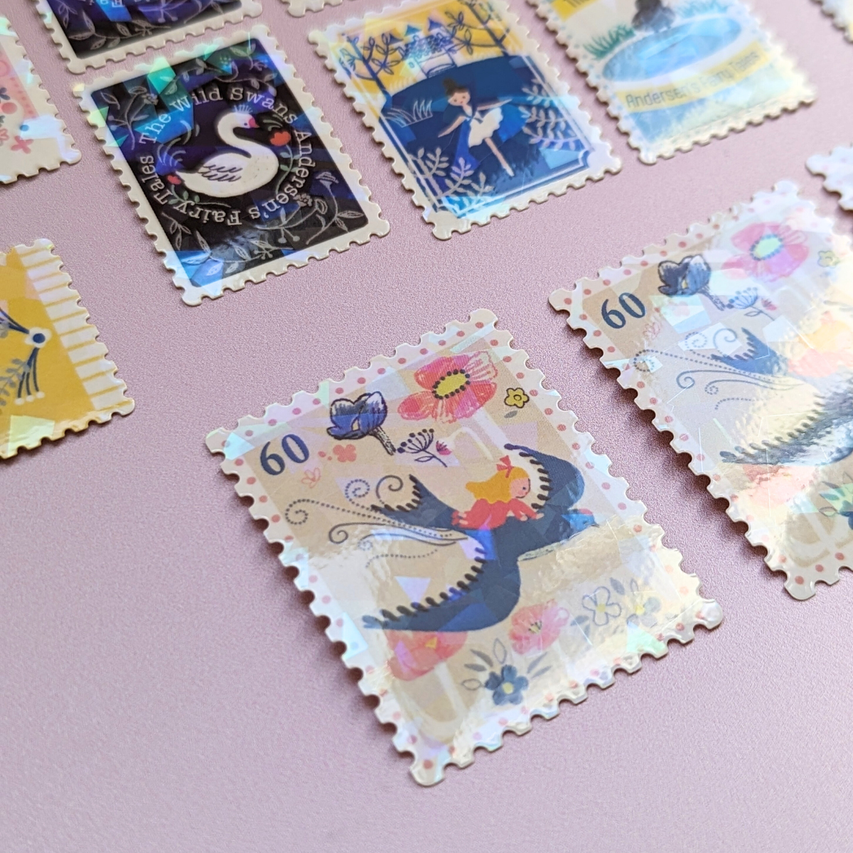 Boîte de Stickers Timbres-Poste Contes d'Andersen Tome I