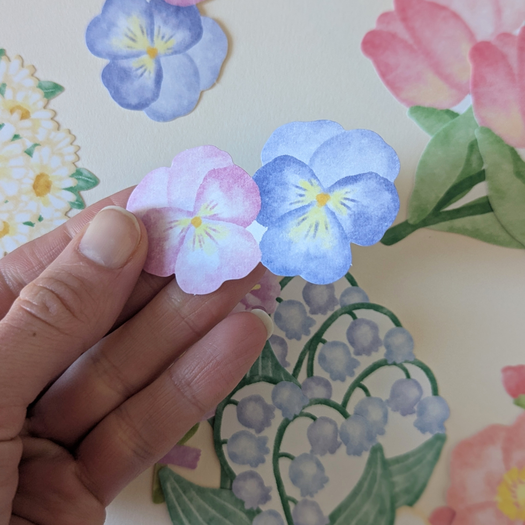 Pochette Grands Stickers Fleurs Mind Wave