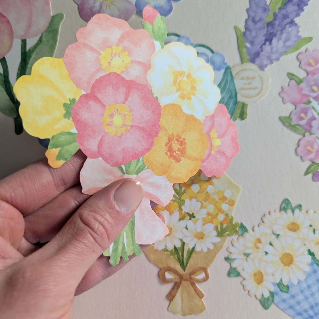 Pochette Grands Stickers Fleurs Mind Wave