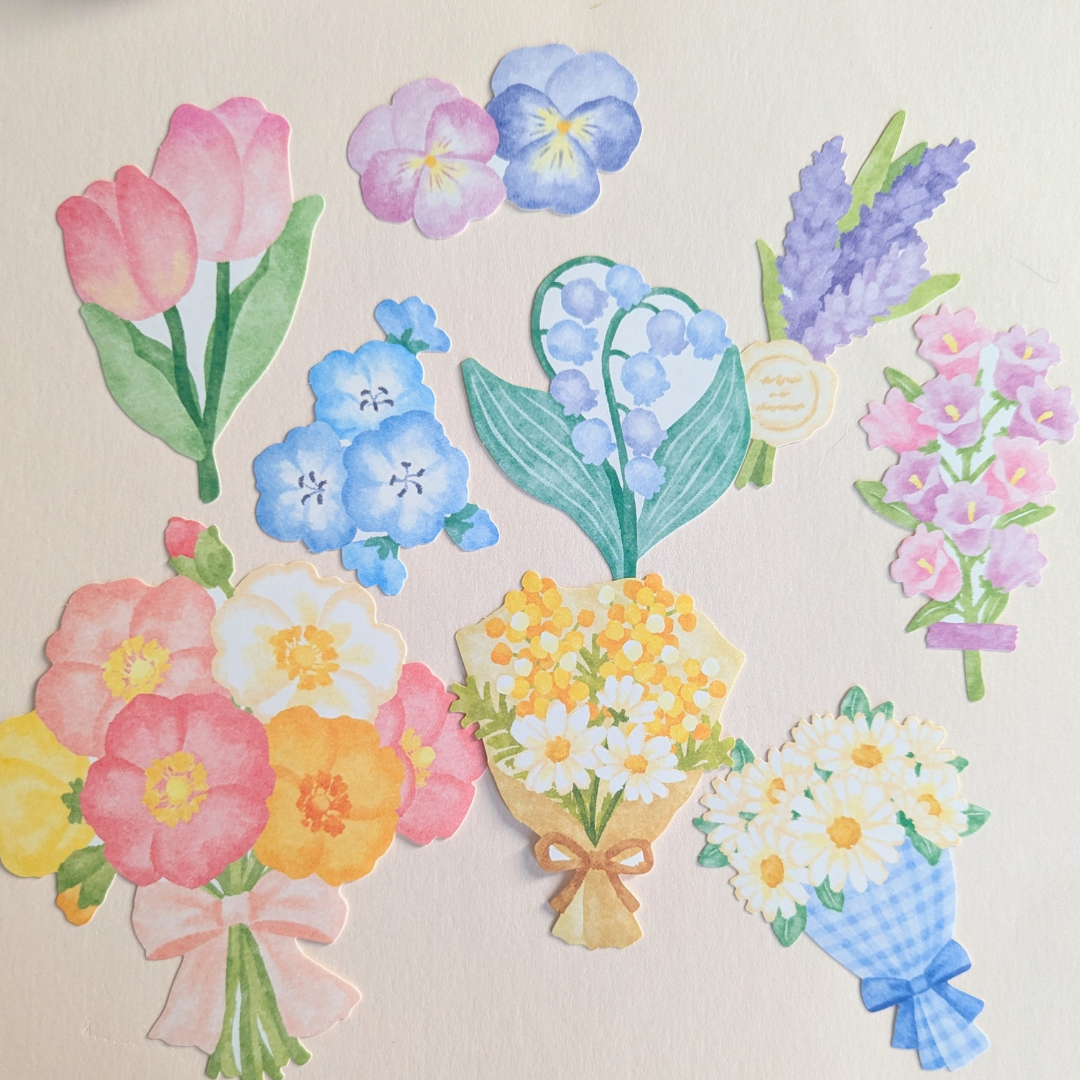 Pochette Grands Stickers Fleurs Mind Wave