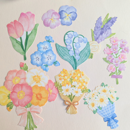 Pochette Grands Stickers Fleurs Mind Wave