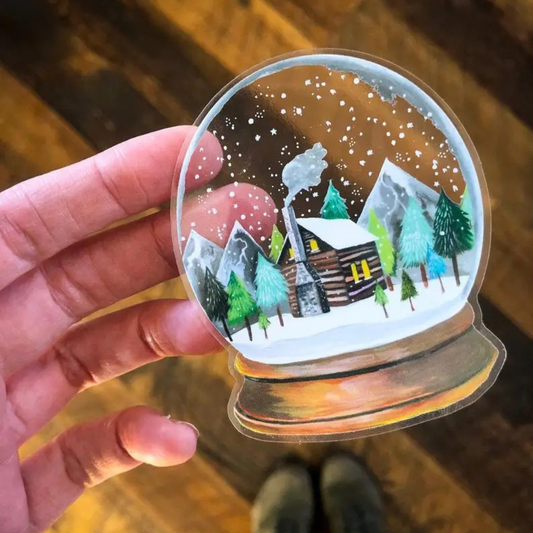 Sticker en Vinyle Boule à Neige Katie Daisy