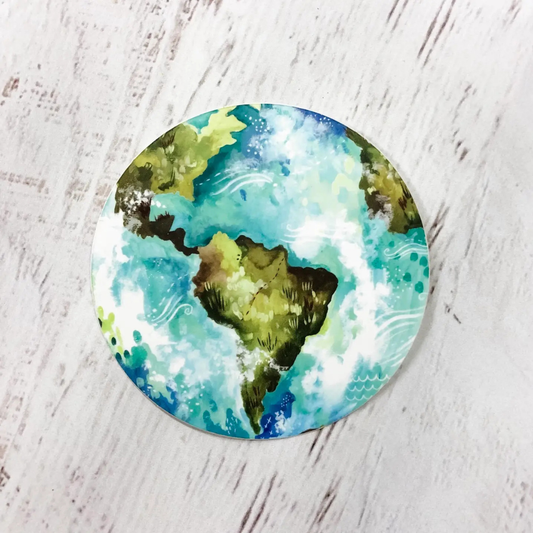 Sticker en Vinyle Terre Katie Daisy