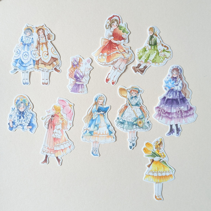 Pochette Stickers Fantasy Girl Mind Wave