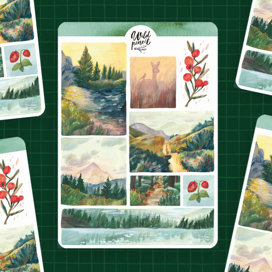 Stickers Balade en Forêt  - The Wild Pencil