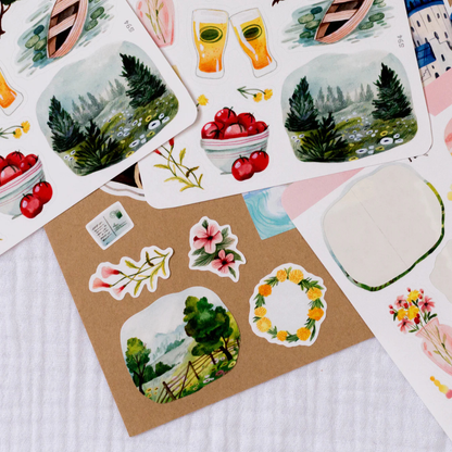 Stickers Summer In The Nature Wild Pencil