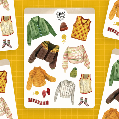 Stickers Pulls d'Hiver  - Wild Pencil