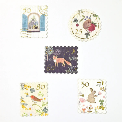 Stickers Timbres Animaux Nb Co.