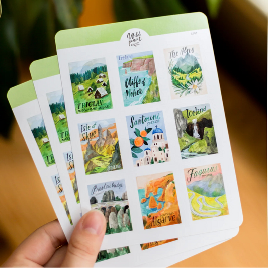 Stickers Timbres de Voyage - The Wild Pencil