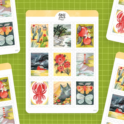Stickers Timbres d'Été Wild Pencil
